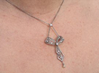 Single Pearl and Diamond Necklace