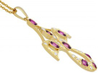 Victorian Garnet Pendant Gold 