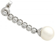 Vintage Pearl and Diamond Earrings