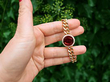 Gold Garnet Bracelet