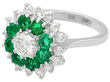 Emerald and Diamond Cocktail Ring 