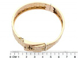 Antique Yellow Gold Buckle Bangle size