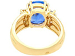 oval cut sapphire ring with diamonds