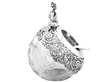 Antique Glass and Silver Match Striker