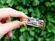 Blue Sapphire Bangle and Diamond