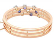 Rose Gold Blue Sapphire Bangle