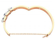 Open Rose Gold Bangle 