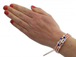 \Wearing Sapphire and Diamond Rose Gold Bangle