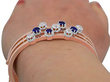 Blue Sapphire Bangle on hand