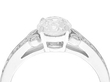 Solitaire Ring White Gold 