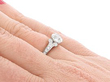 G Colour Solitaire Ring on hand