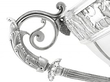 Large Sterling Silver Bowl Victorian Handles