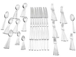 20th Century Silver Flatware Set 