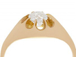 Yellow Gold Gents Antique Diamond Ring