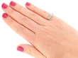 Diamond Platinum Dress Ring On Hand