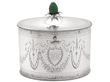 Antique Silver Tea Caddy with Lock 