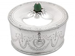 Antique Silver Tea Caddy with Lock 