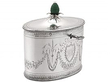 Antique Silver Tea Caddy with Lock 