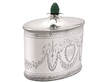 Antique Silver Tea Caddy with Lock 