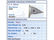 Ruby and Diamond Flag Brooch Grading Card