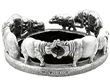 Silver Wine Coasters Animal Theme