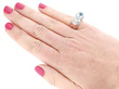 Wearing Retro Aquamarine Ring
