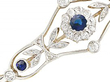 Blue Sapphire and Diamond Bracelet