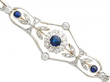 Blue Sapphire and Diamond Bracelet