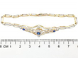 Blue Sapphire and Diamond Bracelet