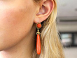 Antique Coral Drop Earrings