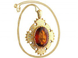 antique citrine pendant