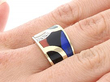 70s Style ring on finger