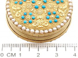 Antique Gold Pill Box Size