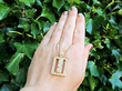 F Colour Diamond Pendant in Gold outside