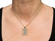 wearing F Colour Diamond Pendant in Gold