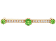 Garnet Bar Brooch