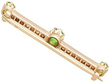 Garnet Bar Brooch