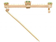 Garnet Bar Brooch