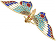 Vintage Butterfly Brooch Movable Wings