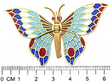 Vintage Butterfly Brooch Movable Wings