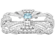 1940s Aquamarine and Diamond Brooch