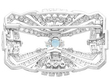 1940s Aquamarine and Diamond Brooch
