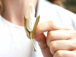 Pearl Feather Brooch