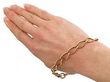 Oval Curb Chain Bracelet Gold