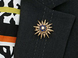 Victorian Style Pearl Star Brooch