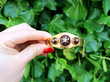 Gold Garnet Bangle