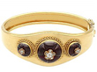 Gold Garnet Bangle