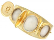 Antique Diamond Locket Bangle Gold 