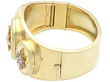 Antique Diamond Locket Bangle Gold 