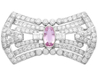 Antique Pink Topaz Brooch UK